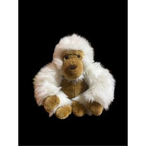 𝅺VINTAGE 1988 Chrisha playful plush white gorilla
